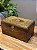 Caixa Decorativa - Porta Joias - Madeira - Aplique em Metal - Dourado - 25X15CM - Imagem 1