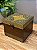 Caixa Decorativa - Porta Joias - Madeira - Aplique em Metal - Dourado - 16X16CM - Imagem 1