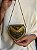 Mini Bolsa Clutch em Metal - Marrom e Dourado - Com Alça - Imagem 1
