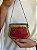 Mini Bolsa Clutch em Metal - Vermelho e Dourado - Com Alça - Imagem 2