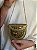Mini Bolsa Clutch em Metal - Marrom e Dourado - Com Alça - Imagem 1