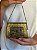 Mini Bolsa Clutch em Metal - Marrom e Dourado - Com Alça - Imagem 2