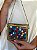 Mini Bolsa Clutch em Metal - Colorido e Dourado - Com Alça - Imagem 2