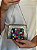 Mini Bolsa Clutch em Metal - Colorido e Prata - Com Alça - Imagem 2