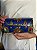 Bolsa Clutch em Metal - Azul, Colorido e Dourado - Com Alça - Imagem 1