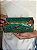 Bolsa Clutch em Metal - Verde, Vermelho e Dourado - Com Alça - Imagem 1