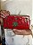Bolsa Clutch em Metal - Vermelho, Turquesa e Dourado - Com Alça - Imagem 2
