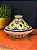 Tagine Saleiro Marroquino - Cerâmica - Pitando à mão - Azul e Verde Claro - Imagem 1