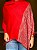 Pashmina de Viscose - Estampada - Vermelho e Cinza Claro - Imagem 1