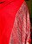Pashmina de Viscose - Estampada - Vermelho e Cinza Claro - Imagem 2