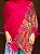 Pashmina de Viscose - Estampada - Rosa e Colorido - Imagem 1