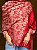 Pashmina de Viscose - Estampada - Dupla Face - Vermelho Queimado e Branco - Imagem 3