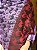 Pashmina de Viscose - Estampada - Dupla Face - Vermelho Queimado, Preto e Roxo - Imagem 2