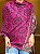 Pashmina de Viscose - Estampada - Dupla Face - Roxo, Preto e Colorido - Imagem 1