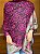 Pashmina de Viscose - Estampada - Dupla Face - Roxo, Preto e Colorido - Imagem 3