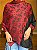 Pashmina de Viscose - Estampada - Dupla Face - Preto e Vermelho - Imagem 3