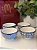 Kit 4 Bowls - Cerâmica - Azul e Branco - Imagem 2