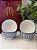 Kit 4 Bowls - Cerâmica - Azul e Branco - Imagem 1