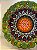Prato de Parede - Decorativo - Turquia - Cerâmica - Alto Relevo - Verde Claro e Colorido - Grande - Imagem 2