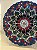 Prato de Parede Médio - Turquia - Decorativo - Cerâmica - Pintado à mão - Azul e Colorido - Imagem 2