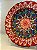 Prato de Parede Médio - Turquia - Decorativo - Cerâmica - Pintado à mão - Laranja e Colorido - Imagem 2