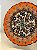 Prato de Parede Pequeno - Turquia - Decorativo - Cerâmica - Alto Relevo - Laranja e Colorido - Imagem 2