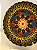 Prato de Parede Pequeno - Turquia - Decorativo - Cerâmica - Alto Relevo - Marrom e Colorido - Imagem 2