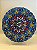 Prato de Parede Pequeno - Turquia - Decorativo - Cerâmica - Alto Relevo - Azul e Colorido - Imagem 1