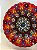 Prato de Parede Pequeno - Turquia - Decorativo - Cerâmica - Alto Relevo - Vermelho e Colorido - Imagem 2
