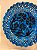 Prato de Parede Pequeno - Turquia - Decorativo - Cerâmica - Alto Relevo - Azul Turquesa - Imagem 2