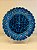 Prato de Parede Pequeno - Turquia - Decorativo - Cerâmica - Alto Relevo - Azul Turquesa - Imagem 1
