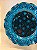 Prato de Parede Pequeno - Turquia - Decorativo - Cerâmica - Alto Relevo - Verde Turquesa - Imagem 2