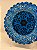 Prato de Parede Pequeno - Turquia - Decorativo - Cerâmica - Alto Relevo - Azul Turquesa - Imagem 2