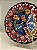 Prato de Parede Pequeno - Turquia - Decorativo - Cerâmica - Alto Relevo - Vermelho, Azul e Colorido - Imagem 2