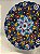 Prato de Parede Pequeno - Turquia - Decorativo - Cerâmica - Alto Relevo - Azul e Colorido - Imagem 2