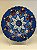 Prato de Parede Pequeno - Turquia - Decorativo - Cerâmica - Alto Relevo - Azul e Colorido - Imagem 1