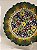 Prato de Parede Pequeno - Turquia - Decorativo - Cerâmica - Alto Relevo - Verde e Colorido - Imagem 2