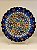 Prato de Parede Pequeno - Turquia - Decorativo - Cerâmica - Alto Relevo - Azul e Colorido - Imagem 1