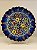 Prato de Parede Pequeno - Turquia - Decorativo - Cerâmica - Alto Relevo - Azul e Colorido - Imagem 1