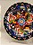 Prato de Parede Pequeno - Turquia - Decorativo - Cerâmica - Alto Relevo - Azul Escuro e Colorido - Imagem 2