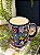 Caneca Turca - Cerâmica - Pintada à mão - Azul Escuro e Colorido - Imagem 2