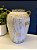 Vaso Cerâmica Branco e Dourado 29cm - Imagem 1