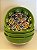 Bowl - Cerâmica - Turquia - Pintura Alto Relevo - Tamanho Grande - Verde Claro e Colorido - Imagem 1