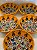 Bowl - Cerâmica - Turquia - Pintura Alto Relevo - Tamanho Grande - Amarelo e Colorido - Imagem 2