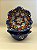 Bowl - Cerâmica - Turquia - Pintura Alto Relevo - Tamanho Pequeno - Azul Escuro e Colorido - Imagem 1