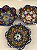 Bowl - Cerâmica - Turquia - Pintura Alto Relevo - Tamanho Pequeno - Azul Escuro e Colorido - Imagem 2