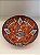 Saladeira - Cerâmica - Turquia - Pintura Relevo - Tamanho Pequeno - Vermelho, Laranja e Colorido - Imagem 2