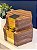 Caixa Decorativa - Madeira - Porta Joias - Marrom e Dourado - 30X26CM - Imagem 4