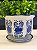 Cachepot em Cerâmica - Azul e Branco - 15CM - Imagem 2