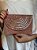 Bolsa Clutch - Tecido - Miçangas - Rosa Claro - Imagem 1